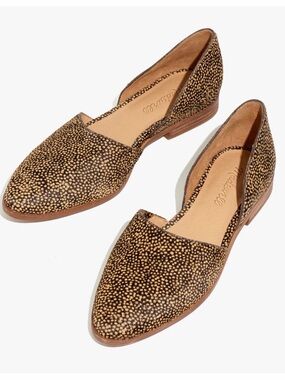 New Madewell D’Orsay Calf Hair Flats